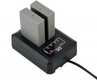 Зарядное USB устройство для двух аккумуляторов Olympus BLS-5 / BLS-50 / BLS-1